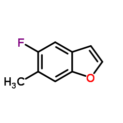 Benzofuran, 5-fluoro-6-methyl- (9CI)结构式