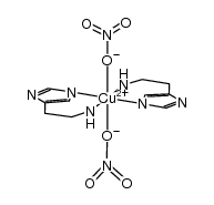 copper(II) bis(histamine)dinitrate Structure