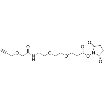 Propargyl-O-C1-amido-PEG2-C2-NHS ester图片