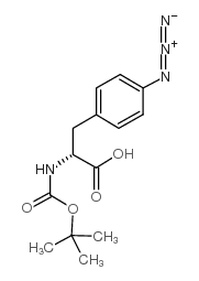 Boc-4-叠氮基-D-苯丙氨酸结构式