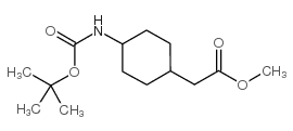 4-N-BOC-环己基乙酸甲酯结构式
