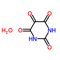 Pyrimidine-2,4,5,6(1H,3H)-tetraone hydrate Structure