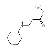 3-(环己基氨基)丙酸甲酯结构式