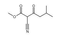 2-cyano-5-methyl-3-oxo-hexanoic acid methyl ester Structure