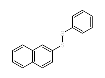 Disulfide,2-naphthalenyl phenyl Structure