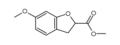 6-甲氧基-2,3-二氢苯并呋喃-2-甲酸甲酯结构式