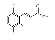 2-氯-3,6-二氟肉桂酸结构式
