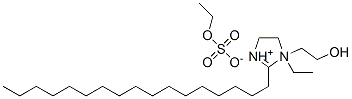 1-ethyl-2-(heptadecyl)-4,5-dihydro-1-(2-hydroxyethyl)-1H-imidazolium ethyl sulphate Structure