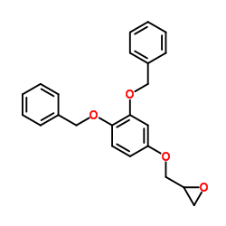 2-((3,4-Bis(benzyloxy)phenoxy)methyl)oxirane Structure