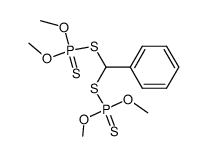 O,O,O',O'-tetramethyl S,S'-(phenylmethylene) diphosphorodithioate结构式