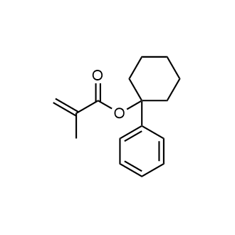 1-苯基环己基甲基丙烯酸酯结构式