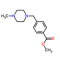 Methyl 4-[(4-methyl-1-piperazinyl)methyl]benzoate structure
