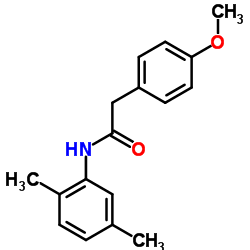 N-(2,5-Dimethylphenyl)-2-(4-methoxyphenyl)acetamide结构式