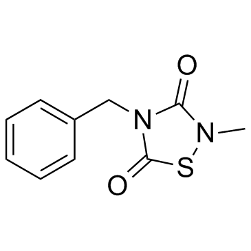 4-苯甲基-2-甲基-1,2,4-噻二唑烷-3,5-二酮结构式
