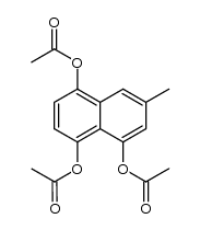 1,4,5-Tris(acetoxy)-7-methylnaphthalin Structure