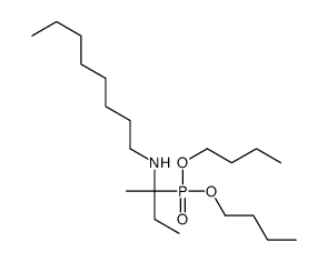 N-(2-dibutoxyphosphorylbutan-2-yl)octan-1-amine结构式