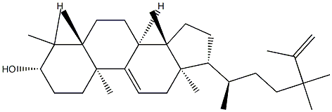 24,24-Dimethyl-5α-lanosta-9(11),25-dien-3β-ol Structure