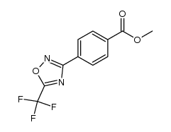 methyl 4-(5-trifluoromethyl-1,2,4-oxadiazol-3-yl)benzoate结构式