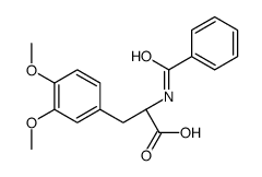(2S)-2-benzamido-3-(3,4-dimethoxyphenyl)propanoic acid结构式
