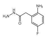 2-(2-amino-5-fluorophenyl)acetohydrazide structure
