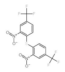 Benzene,1,1'-thiobis[2-nitro-4-(trifluoromethyl)- (9CI) Structure