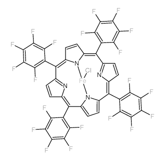 5,10,15,20-四(五氟苯基)-21H,23H-卟啉氯化铁(III)结构式