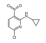 6-氯-N-环丙基-3-硝基吡啶-2-胺结构式