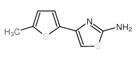 4-(5-甲基噻吩-2-基)-1,3-噻唑-2-胺结构式