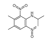 3,4-dimethyl-2,6-dinitro-N-propan-2-ylaniline结构式