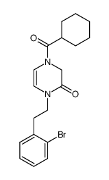 1-[2-(2-bromophenyl)ethyl]-4-(cyclohexylcarbonyl)-1,3,4-trihydropyrazin-2-one结构式