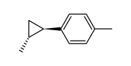 trans-1-methyl-2-(4-methylphenyl)cyclopropane结构式