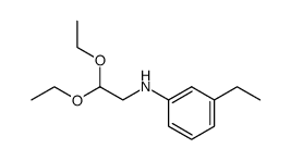 (2,2-Diethoxyethyl)-(3-ethylphenyl)amine结构式