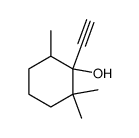 1-Ethynyl-2,2,6-trimethylcyclohexanol, (E)+(Z), Structure