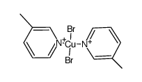 bis(3-methylpyridine) copper(II) bromide结构式
