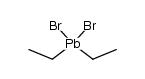 diethyl lead (2+), dibromide Structure