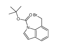 TERT-BUTYL 7-(BROMOMETHYL)-1H-INDOLE-1-CARBOXYLATE structure