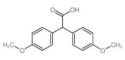 2,2-bis(4-methoxyphenyl)acetic acid结构式