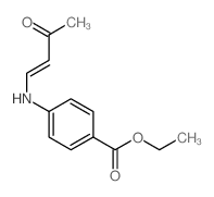 Benzoicacid, 4-[(3-oxo-1-buten-1-yl)amino]-, ethyl ester结构式