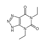1H-1,2,3-Triazolo[4,5-d]pyrimidine-5,7(4H,6H)-dione,4,6-diethyl-(9CI) Structure