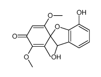 3,7-dihydroxy-2',5'-dimethoxy-3'-methylspiro[3H-1-benzofuran-2,4'-cyclohexa-2,5-diene]-1'-one Structure