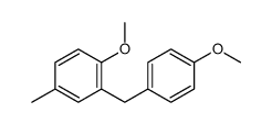 1-methoxy-2-[(4-methoxyphenyl)methyl]-4-methylbenzene结构式