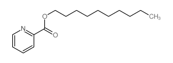 decyl pyridine-2-carboxylate Structure