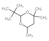 4,4,6-trimethyl-2-tert-butyl-1,3-dioxane结构式