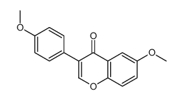6-methoxy-3-(4-methoxyphenyl)chromen-4-one结构式