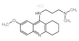 N(1)-(7-Methoxy-1,2,3,4-tetrahydro-9-acridinyl)-N(3),N(3)-dimethyl-1,3-propanediamine结构式