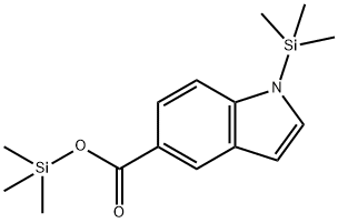 1-(Trimethylsilyl)-1H-indole-5-carboxylic acid trimethylsilyl ester structure