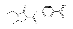 4-Nitrophenyl 3-Ethyl-4-Methyl-2-Oxo-2,5-Dihydro-1H-Pyrrole-1-Carboxylate Structure