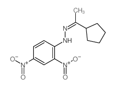 N-(1-cyclopentylethylideneamino)-2,4-dinitro-aniline结构式