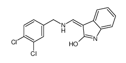 (3Z)-3-[[(3,4-dichlorophenyl)methylamino]methylidene]-1H-indol-2-one Structure