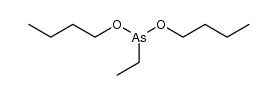 ethyl-arsonous acid dibutyl ester Structure